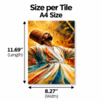 Set of 3 Dervish Wall Art Wall Decors Set