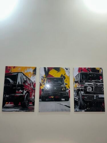 Set of 3 Premium Wall Art Photo Tiles – Modern Home Decor photo review